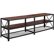 Tectake TV table - 161 cm, Industrial dark wood - TV Table