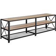 Tectake TV Table - 161 cm, Industrial light wood, Sonoma oak - TV Table