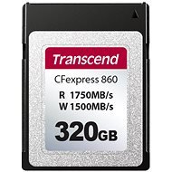 Transcend CFexpress 860 Type B 320GB PCIe Gen3 x2 - Memóriakártya