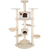 Tectake Cat scratching post Duki 204 cm, beige/white - Cat Scratcher