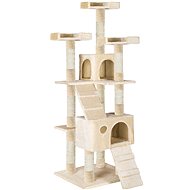 Tectake Cat scratching post Goran 169 cm, beige - Cat Scratcher