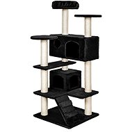 Tectake Cat scratching post Micki 131 cm, black - Cat Scratcher