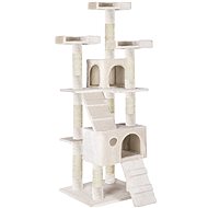 Tectake Cat scratching post Goran 169 cm, white - Cat Scratcher