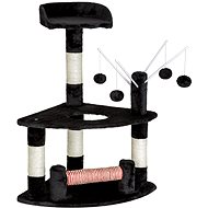 Tectake Cat scratching post Mici 90 cm, black - Cat Scratcher