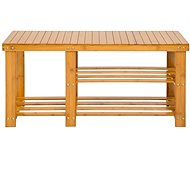Tectake Bamboo shoe rack 87x28x45,5cm, brown - Shoe Rack