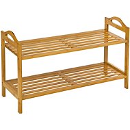 Tectake Botník 68x25x41cm bambusový, hnědý - Shoe Rack