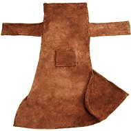 Tectake Blanket with sleeves, brown 180 x 150 cm - Blanket
