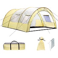 Tectake Tunnel family tent, beige/grey - Tent