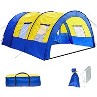 Tectake Tunnel family tent, blue/yellow - Tent