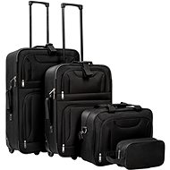 Tectake Cestovní kufry sada 4ks, černá - Case Set