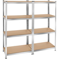 TecTake Shelf, 2 × 4 shelves - Shelving Unit