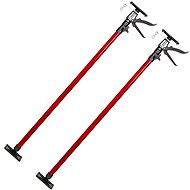 Tectake 2 Telescopic ceiling supports 115 - 290 cm - red - Construction Support