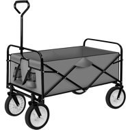 TecTake Garden trolley foldable, grey - Garden Cart