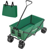 TecTake Folding trolley max. 80 kg, green - Garden Cart
