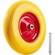 TecTake Rubber wheel for trolley - Spare Part