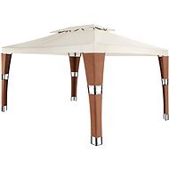 TECTAKE Zahradní altán Mona 3x4m, hnědá/krémová - Garden Gazebo