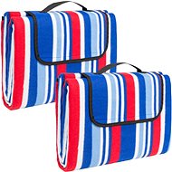 Tectake 2 Piknikové deky 200×150cm, barevná - Blanket