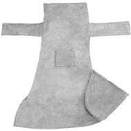 Tectake Blanket with sleeves, 200×170 cm, grey - Blanket
