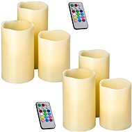 LED candles with colour change and remote control white 6 pcs - LED Candle