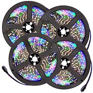 4× LED remote control strip 5m white - LED Light Strip
