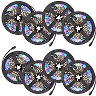 8× LED remote control strip 5m white - LED Light Strip