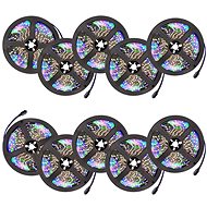 10× LED remote control strip 5m white - LED Light Strip