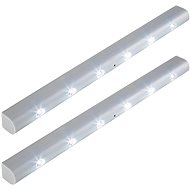2× LED light bar and integrated motion detector grey - LED Light