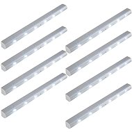 8× LED light bar and integrated motion detector grey - LED Light