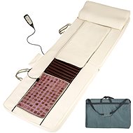 Shiatsu massage mattress with heated jade cushion beige - Massage Device