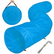 Play tunnel for dogs with cover blue - Dog Toy