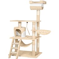 Stokeley cat scratching post 141 cm beige/white - Cat Scratcher