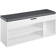 Botník/Lavice Natalya s podsedákem 104 × 30 × 49 cm bílý - Shoe Rack
