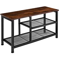 Taunton 80 × 30 × 45,5 cm Industrial dark wood - Shoe Rack