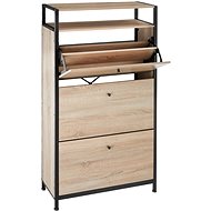 Botník Industrial světlé dřevo, dub Sonoma, 61 cm - Shoe Rack