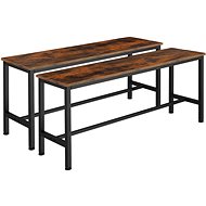 2 lavičky Fairfield, Industrial tmavé dřevo - Jídelní židle