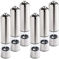 Electric salt and pepper shaker with light set 6pcs - Spice Grinder