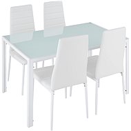 Dining set Berlin 4+1 white - Dining Set