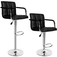 2 Barové židle Harald černé - Barová židle