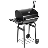 Charcoal garden grill with thermometer black - Grill