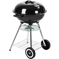 Round grill on wheels Gagarin galvanized 41,5cm black - Grill