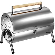 Stainless steel portable grill silver - Grill
