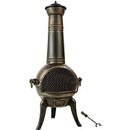 Outdoor cast iron stove for terrace grey - Wood Stove