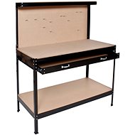 Workshop table with drawers with perforated wall 120 × 60 × 156 cm - Workbench