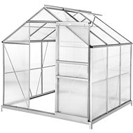 TECTAKE Greenhouse, polycarbonate, 190 x 185 x 195cm + base - Greenhouse