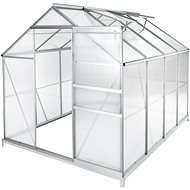 TECTAKE Skleník, polykarbonát, 250 x 185 x 195cm + základna - Skleník