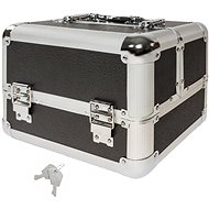 Kosmetický kufřík se 4 přihrádkami černý - Makeup Case