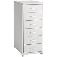TECTAKE 41 × 28 × 69 cm, metal, light grey - Office Container