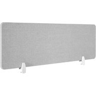 TECTAKE Noisy acoustic desk divider, 143 cm, grey - Table Accessory