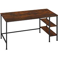Tectake Desk Donegal 140×60×76,5cm, Industrial dark wood - Writing Desk