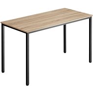 Tectake Desk Vanport 120×60×75,5cm, Industrial light wood, Sonoma oak - Writing Desk